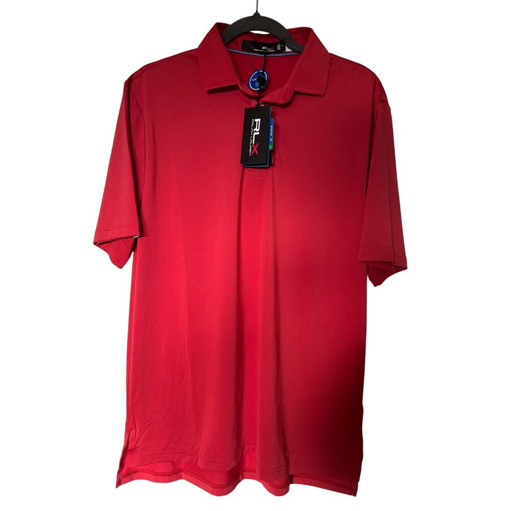 RLX Ralph Lauren Men's Red Golf Performance Polo NWT M - Picture 2 of 7